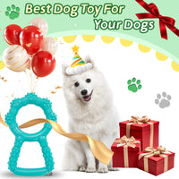 HKM-8379581 Interactive Dog Chewing Toy with Teeth Grinding Function and Pull Ring Design