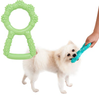 HKM-8379581 Interactive Dog Chewing Toy with Teeth Grinding Function and Pull Ring Design