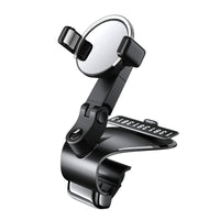 HKM-837971 1200° Rotating Mobile Phone Holder for Car Dashboard, Sun Visor, and Office Desk - Multi-functional Design