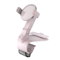 HKM-837971 1200° Rotating Mobile Phone Holder for Car Dashboard, Sun Visor, and Office Desk - Multi-functional Design