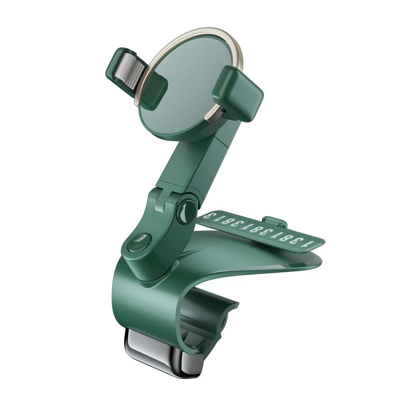 HKM-837971 1200° Rotating Mobile Phone Holder for Car Dashboard, Sun Visor, and Office Desk - Multi-functional Design