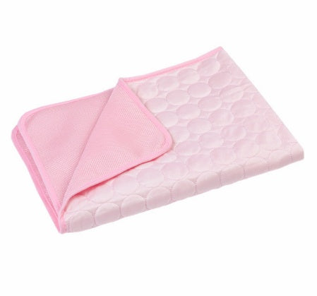 HKM-8379965 Cooling Pet Sleeping Mat Made of Ice Silk and Mesh for Hot Weather