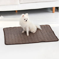 HKM-8379965 Cooling Pet Sleeping Mat Made of Ice Silk and Mesh for Hot Weather