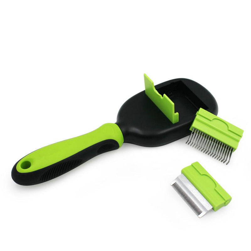 HKM-838163 5-in-1 Pet Grooming Set for Cats and Dogs - Massage, Air Cushion, and Hair Removal Combs