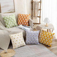 HKM-838163 Simple Embroidery Pillow Cover for Home Decor Couch - 45x45cm & 30x50cm Options