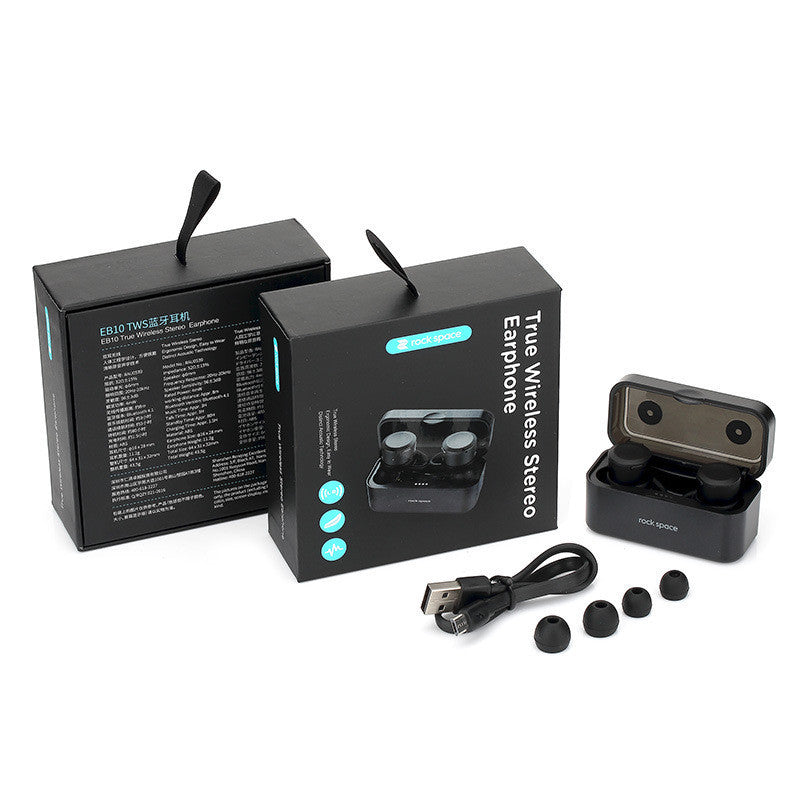 HKM-838291 True Wireless Bluetooth Headset with Stereo Sound and 12-Hour Battery Life