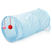 HKM-8383165 Collapsible Cat Tunnel with Interactive Balls for Play and Rest