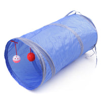 HKM-8383165 Collapsible Cat Tunnel with Interactive Balls for Play and Rest