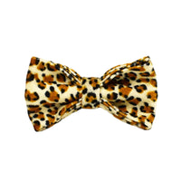 HKM-8383677 Leopard Print Dog Leash and Collar Set with Bow, Vest, and Bag - Five-Piece Collection