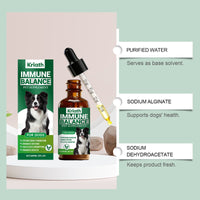 HKM-8383933 Canine Immune Support Herbal Drops - 60 ml with Chicken Flavor and Natural Ingredients