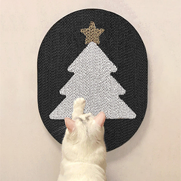 HKM-8384061 Christmas Cat Scratch Board with Various Designs and Mouse Toy