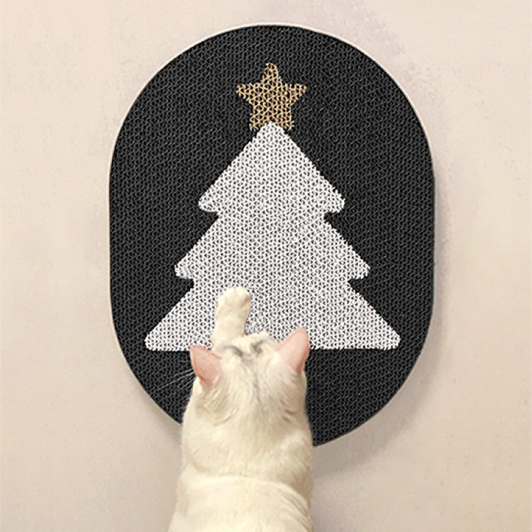HKM-8384061 Christmas Cat Scratch Board with Various Designs and Mouse Toy