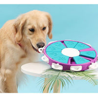 HKM-8384701 Interactive Dog Puzzle Feeder Toy for Puppies and Medium Dogs - Snack Dispenser with 9 Compartment Game