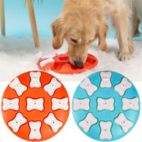 HKM-8384701 Interactive Dog Puzzle Feeder Toy for Puppies and Medium Dogs - Snack Dispenser with 9 Compartment Game