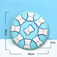 HKM-8384701 Interactive Dog Puzzle Feeder Toy for Puppies and Medium Dogs - Snack Dispenser with 9 Compartment Game