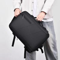 HKM-838483 Versatile Waterproof USB Nylon Backpack for 15.6 Inch Laptops