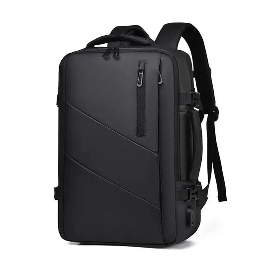 HKM-838483 Versatile Waterproof USB Nylon Backpack for 15.6 Inch Laptops