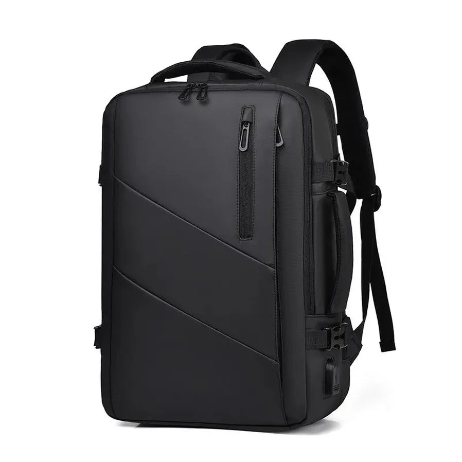 HKM-838483 Versatile Waterproof USB Nylon Backpack for 15.6 Inch Laptops