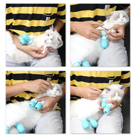 HKM-8385341 Adjustable Anti-Scratch Cat Foot Covers with Leak Holes for Easy Bathing and Grooming