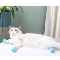 HKM-8385341 Adjustable Anti-Scratch Cat Foot Covers with Leak Holes for Easy Bathing and Grooming