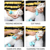 HKM-8385341 Adjustable Anti-Scratch Cat Foot Covers with Leak Holes for Easy Bathing and Grooming
