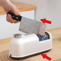 HKM-838547 2-Stage Electric Knife Sharpener for Quick Kitchen Knife Maintenance and Household Use