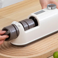 HKM-838547 2-Stage Electric Knife Sharpener for Quick Kitchen Knife Maintenance and Household Use