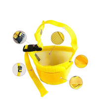 HKM-8387133 Dog Muzzle for Small to Extra Large Breeds - Comfortable Fabric Design in Black, Yellow, and Orange
