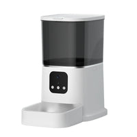 HKM-8387645 Smart WiFi Pet Feeder with APP Control, Voice Recorder & Large 6L Capacity for Dogs and Cats