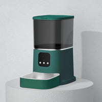 HKM-8387645 Smart WiFi Pet Feeder with APP Control, Voice Recorder & Large 6L Capacity for Dogs and Cats