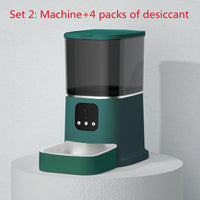 HKM-8387645 Smart WiFi Pet Feeder with APP Control, Voice Recorder & Large 6L Capacity for Dogs and Cats