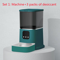 HKM-8387645 Smart WiFi Pet Feeder with APP Control, Voice Recorder & Large 6L Capacity for Dogs and Cats