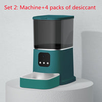 HKM-8387645 Smart WiFi Pet Feeder with APP Control, Voice Recorder & Large 6L Capacity for Dogs and Cats
