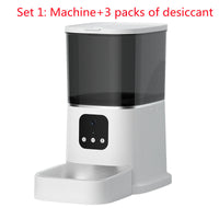 HKM-8387645 Smart WiFi Pet Feeder with APP Control, Voice Recorder & Large 6L Capacity for Dogs and Cats