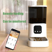 HKM-8387645 Smart WiFi Pet Feeder with APP Control, Voice Recorder & Large 6L Capacity for Dogs and Cats