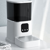 HKM-8387645 Smart WiFi Pet Feeder with APP Control, Voice Recorder & Large 6L Capacity for Dogs and Cats