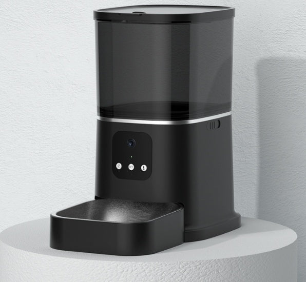 HKM-8387645 Smart WiFi Pet Feeder with APP Control, Voice Recorder & Large 6L Capacity for Dogs and Cats