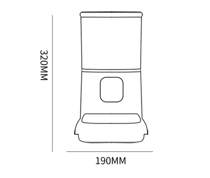 HKM-8387645 Smart WiFi Pet Feeder with APP Control, Voice Recorder & Large 6L Capacity for Dogs and Cats