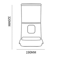 HKM-8387645 Smart WiFi Pet Feeder with APP Control, Voice Recorder & Large 6L Capacity for Dogs and Cats