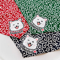 HKM-8388029 Lace Triangle Pet Scarf for Dogs - Suitable for All Breeds, 58cm Size in Red, Green, and Blue