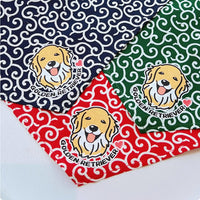 HKM-8388029 Lace Triangle Pet Scarf for Dogs - Suitable for All Breeds, 58cm Size in Red, Green, and Blue