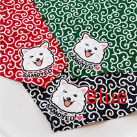 HKM-8388029 Lace Triangle Pet Scarf for Dogs - Suitable for All Breeds, 58cm Size in Red, Green, and Blue