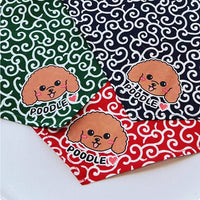 HKM-8388029 Lace Triangle Pet Scarf for Dogs - Suitable for All Breeds, 58cm Size in Red, Green, and Blue