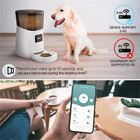 HKM-838867 Smart Automatic Pet Feeder with WiFi Control and 6L Capacity for Dogs and Cats