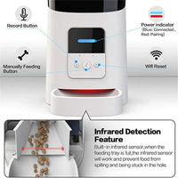 HKM-838867 Smart Automatic Pet Feeder with WiFi Control and 6L Capacity for Dogs and Cats