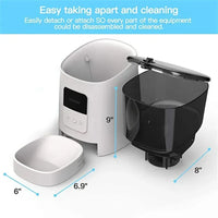 HKM-838867 Smart Automatic Pet Feeder with WiFi Control and 6L Capacity for Dogs and Cats