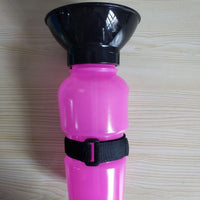 HKM-8389693 Portable Pet Water Bottle with Bowl, 20oz Squeeze Dispenser for Dogs and Cats