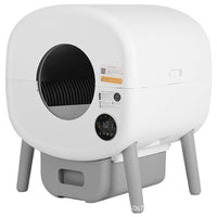 HKM-8389821 Automatic Cat Litter Box with Deodorizing Tablets and Cleaning Brush, 76L Capacity