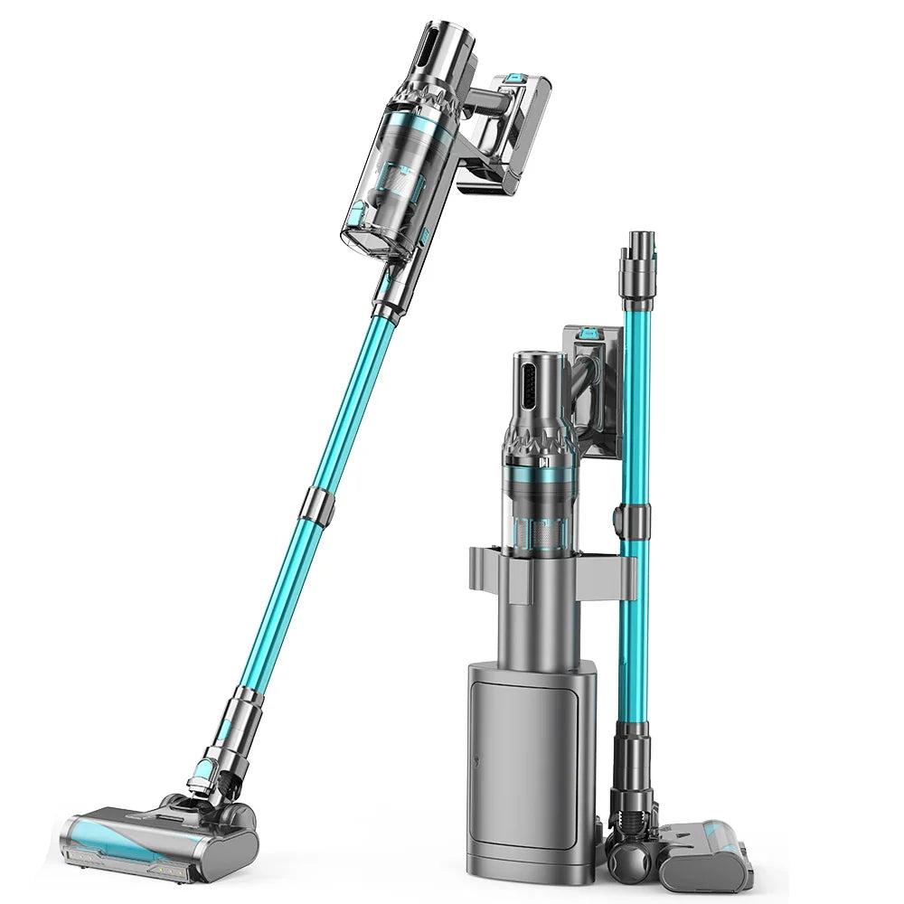 HKM-838995 Cordless Spin Dust Tool Vacuum Cleaner for Deep Cleaning - 34000PA Suction Power, 450W Battery-Powered Stick for Household Use