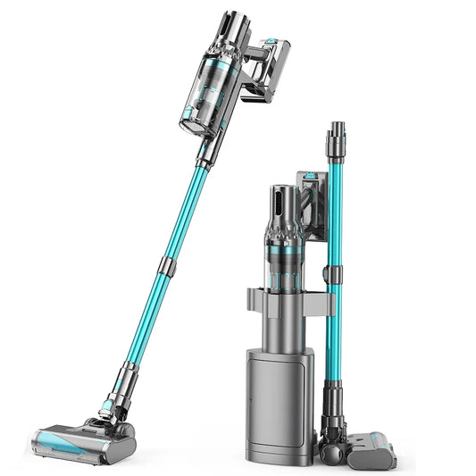 HKM-838995 Cordless Spin Dust Tool Vacuum Cleaner for Deep Cleaning - 34000PA Suction Power, 450W Battery-Powered Stick for Household Use